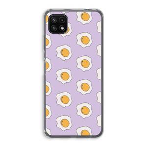 CaseCompany Bacon to my eggs #1: Samsung Galaxy A22 5G Transparant Hoesje