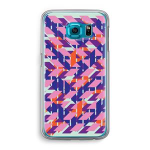 CaseCompany Skew Blush 3: Samsung Galaxy S6 Transparant Hoesje