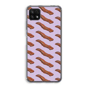 CaseCompany Bacon to my eggs #2: Samsung Galaxy A22 5G Transparant Hoesje