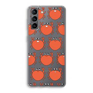 CaseCompany Krab: Samsung Galaxy S21 Transparant Hoesje
