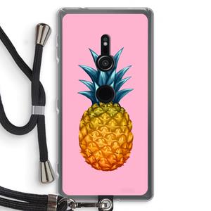 CaseCompany Grote ananas: Sony Xperia XZ2 Transparant Hoesje met koord
