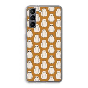 CaseCompany Uilen: Samsung Galaxy S21 Transparant Hoesje