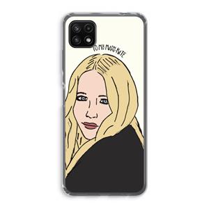 CaseCompany Mary Kate: Samsung Galaxy A22 5G Transparant Hoesje