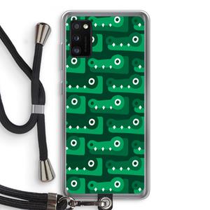 CaseCompany Crocs: Samsung Galaxy A41 Transparant Hoesje met koord