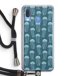 CaseCompany Kwallie: Samsung Galaxy A40 Transparant Hoesje met koord