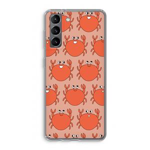 CaseCompany Krab: Samsung Galaxy S21 Transparant Hoesje