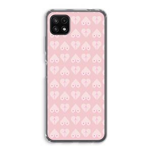 CaseCompany Ass 'n Titties: Samsung Galaxy A22 5G Transparant Hoesje