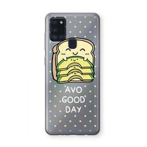 CaseCompany Avo Good Day: Samsung Galaxy A21s Transparant Hoesje