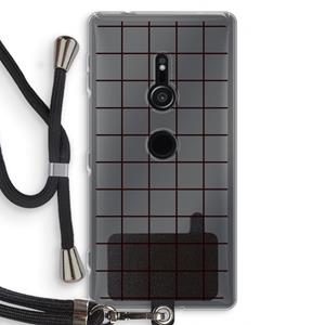 CaseCompany Rooster: Sony Xperia XZ2 Transparant Hoesje met koord