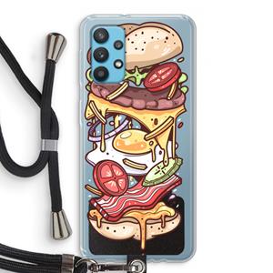 CaseCompany Diet Coke Please: Samsung Galaxy A32 4G Transparant Hoesje met koord