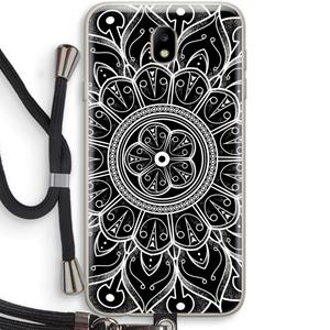 CaseCompany Roses Are Red: Samsung Galaxy J7 (2017) Transparant Hoesje met koord