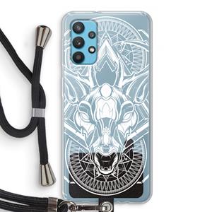 CaseCompany Oh Deer: Samsung Galaxy A32 4G Transparant Hoesje met koord
