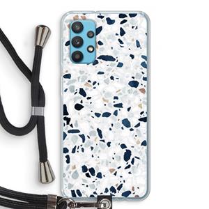 CaseCompany Terrazzo N°1: Samsung Galaxy A32 4G Transparant Hoesje met koord