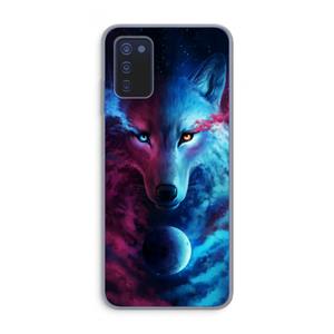 CaseCompany Where Light And Dark Meet: Samsung Galaxy A03s Transparant Hoesje