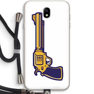 CaseCompany Pew Pew Pew: Samsung Galaxy J7 (2017) Transparant Hoesje met koord