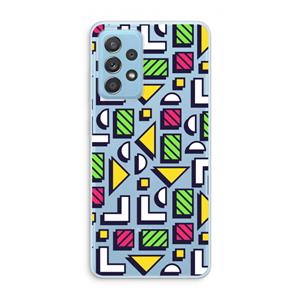 CaseCompany 8-bit N°4: Samsung Galaxy A73 Transparant Hoesje