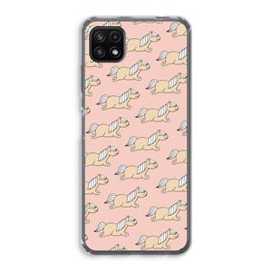 CaseCompany Ponys: Samsung Galaxy A22 5G Transparant Hoesje