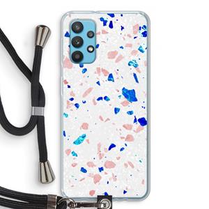 CaseCompany Terrazzo N°6: Samsung Galaxy A32 4G Transparant Hoesje met koord