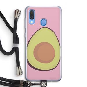 CaseCompany Avocado: Samsung Galaxy A40 Transparant Hoesje met koord