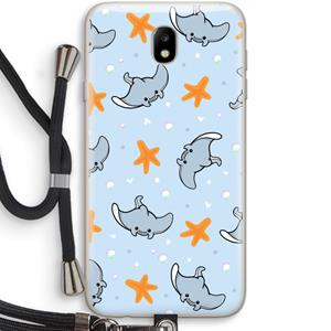 CaseCompany Manta: Samsung Galaxy J7 (2017) Transparant Hoesje met koord