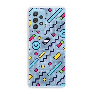 CaseCompany 8-bit N°8: Samsung Galaxy A73 Transparant Hoesje