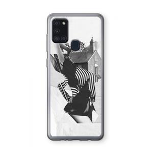 CaseCompany House: Samsung Galaxy A21s Transparant Hoesje