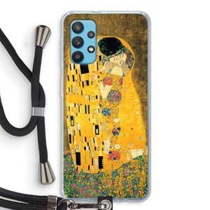 CaseCompany Der Kuss: Samsung Galaxy A32 4G Transparant Hoesje met koord