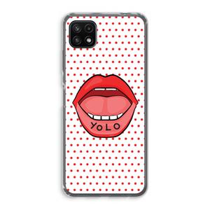 CaseCompany Yolo Denise: Samsung Galaxy A22 5G Transparant Hoesje