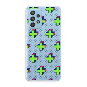 CaseCompany 8-bit N°10: Samsung Galaxy A73 Transparant Hoesje