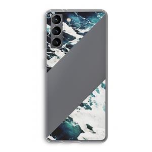 CaseCompany Golven: Samsung Galaxy S21 Transparant Hoesje
