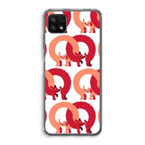 CaseCompany Dogs: Samsung Galaxy A22 5G Transparant Hoesje