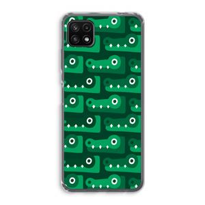 CaseCompany Crocs: Samsung Galaxy A22 5G Transparant Hoesje