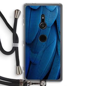 CaseCompany Pauw: Sony Xperia XZ2 Transparant Hoesje met koord