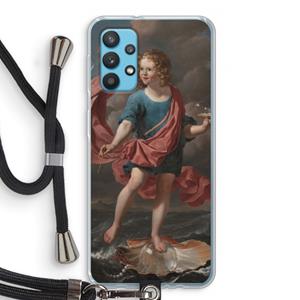 CaseCompany Soap Bubbles: Samsung Galaxy A32 4G Transparant Hoesje met koord