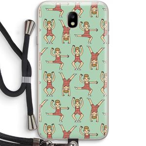 CaseCompany Gymboys: Samsung Galaxy J7 (2017) Transparant Hoesje met koord