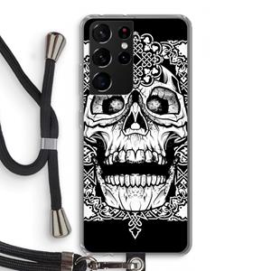 CaseCompany Seek & Destroy: Samsung Galaxy S21 Ultra Transparant Hoesje met koord