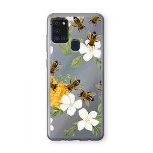 CaseCompany No flowers without bees: Samsung Galaxy A21s Transparant Hoesje