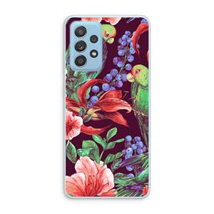 CaseCompany Papegaaien: Samsung Galaxy A73 Transparant Hoesje