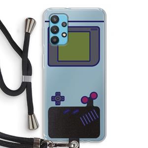 CaseCompany Game On: Samsung Galaxy A32 4G Transparant Hoesje met koord