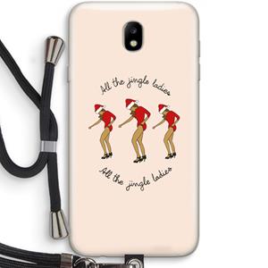 CaseCompany Jingle Ladies: Samsung Galaxy J7 (2017) Transparant Hoesje met koord
