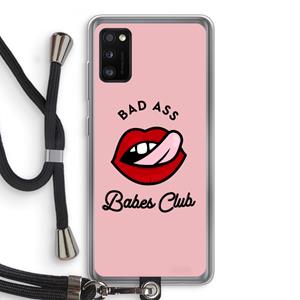 CaseCompany Badass Babes Club: Samsung Galaxy A41 Transparant Hoesje met koord