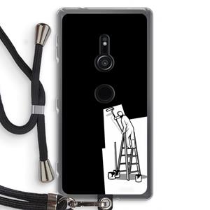 CaseCompany Musketon Painter: Sony Xperia XZ2 Transparant Hoesje met koord