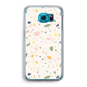 CaseCompany Terrazzo N°21: Samsung Galaxy S6 Transparant Hoesje