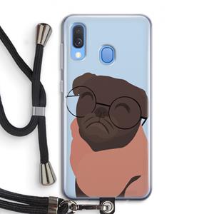 CaseCompany Ludo: Samsung Galaxy A40 Transparant Hoesje met koord