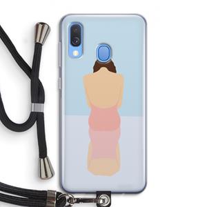 CaseCompany Mirror: Samsung Galaxy A40 Transparant Hoesje met koord