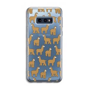 CaseCompany Alpacas: Samsung Galaxy S10e Transparant Hoesje