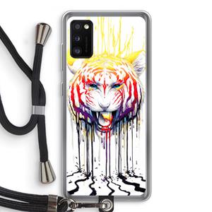 CaseCompany Fading: Samsung Galaxy A41 Transparant Hoesje met koord