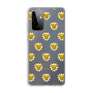 CaseCompany Leeuwenkoppen: Samsung Galaxy A72 Transparant Hoesje