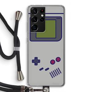 CaseCompany Game On: Samsung Galaxy S21 Ultra Transparant Hoesje met koord