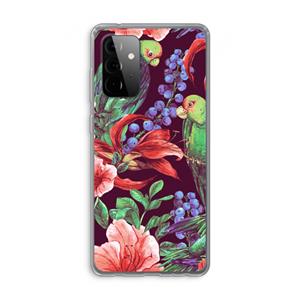 CaseCompany Papegaaien: Samsung Galaxy A72 Transparant Hoesje